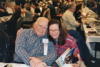 Ed Asner hugs Desiree 